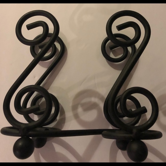 Black Wrought Iron Napkin Holder 6X5.5 Decorative Kitchen Dining Heavy Duty - Picture 1 of 3